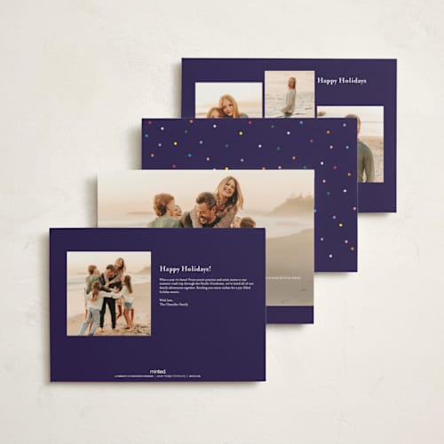 This is a festive holiday photo cards with standard by lulu and isabelle called the best gift printing on signature in grand