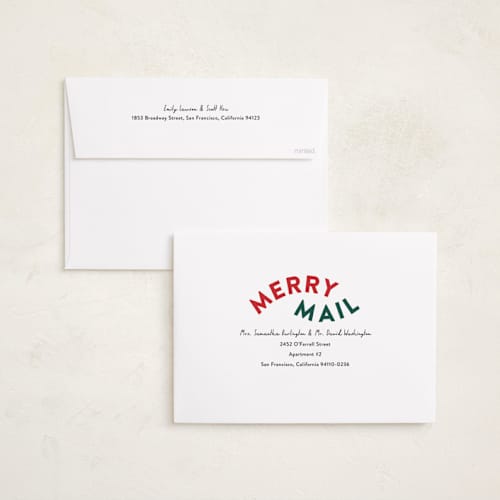 This is a holly holiday photo cards with standard by Angela Garrick called chase joy printing on recycled smooth signature in grand