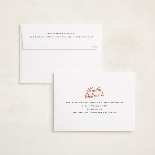 This is a peppermint holiday photo cards with standard by Ekko Studio called vintage postcard printing on signature in grand
