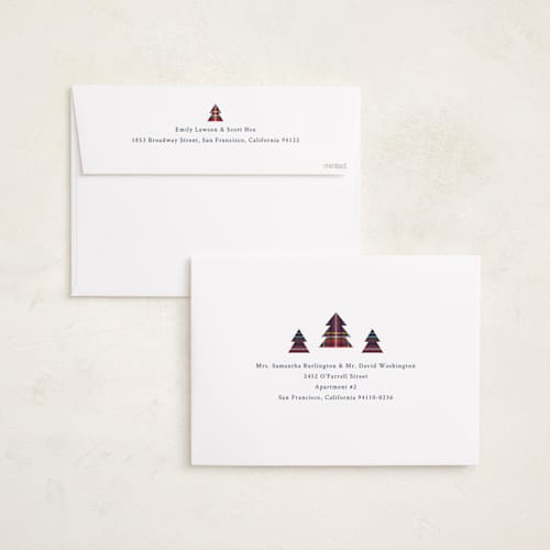 This is a navy holiday photo cards with standard by Cindy Reynolds called navy baby printing on recycled smooth signature in grand