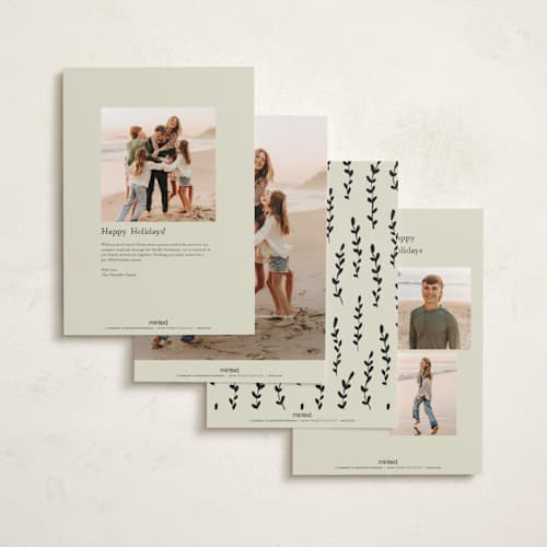 This is a ink holiday photo cards with standard by Kelly Watkins called poet printing on signature in grand
