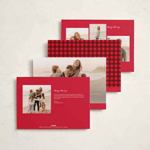 This is a berry holiday photo cards with standard by Kelly Schmidt called handwritten name printing on signature in grand
