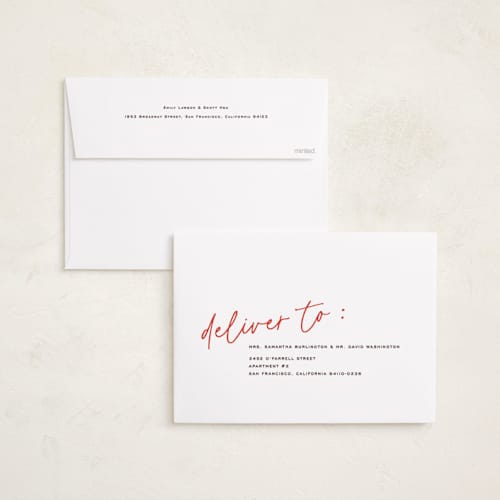 This is a peppermint holiday photo cards with standard by Annie Clark called off grid printing on signature in grand