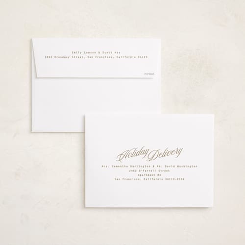 This is a snow holiday photo cards with standard by Kristie Kern called pomeroy printing on signature in grand