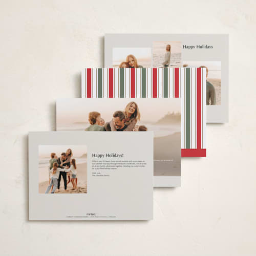 This is a butterscotch holiday photo cards with standard by Jackie Crawford called joyfully duo printing on recycled smooth signature in grand