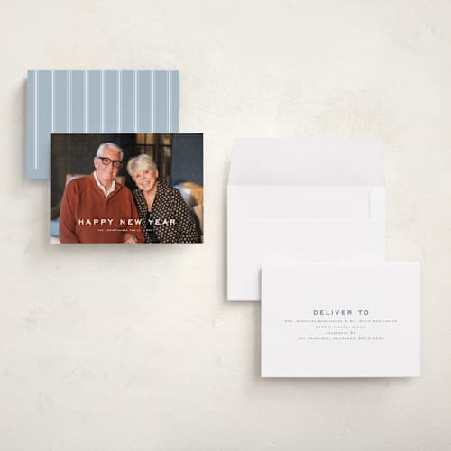 This is a cloud holiday photo cards with standard by Wildfield Paper Co called olympus printing on recycled smooth signature in grand