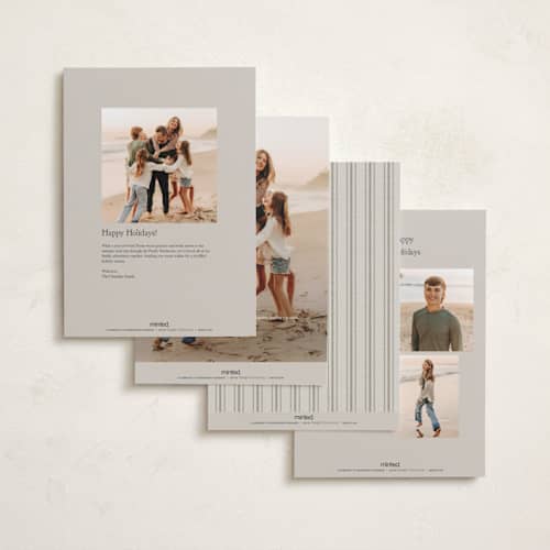 This is a snowfall holiday photo cards with standard by Erin L. Wilson called expanse printing on signature in grand