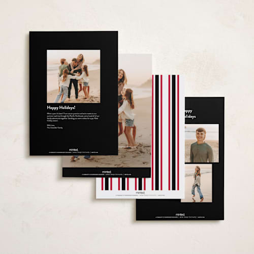 This is a midnight holiday photo cards with standard by Ashlee Townsend called light study printing on signature in grand