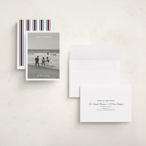 This is a snow holiday photo cards with standard by Ashlee Townsend called light study printing on signature in grand
