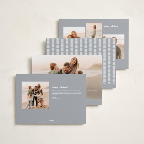 This is a mist holiday photo cards with standard by Sumak Studio called holiday ten printing on signature in grand