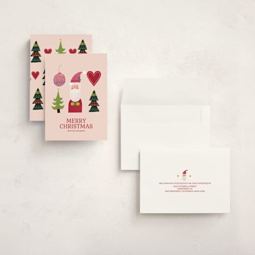 This is a gumdrop holiday photo cards with standard by Michelle Harrick called nordic christmas printing on signature in grand