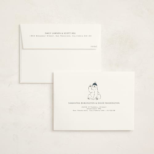 This is a glacier holiday photo cards with standard by Lauren Jinhee called polar parade printing on signature in grand