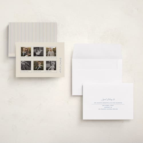 This is a eggnog holiday photo cards with standard by Jenna Holcomb called moments printing on recycled smooth signature in grand