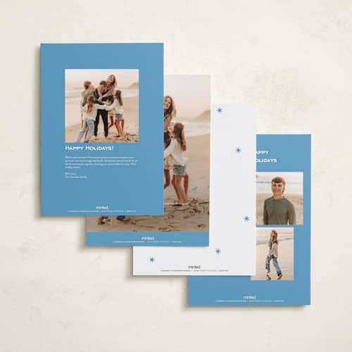 This is a lake holiday photo cards with standard by Megan Davis called galerie printing on recycled smooth signature in grand