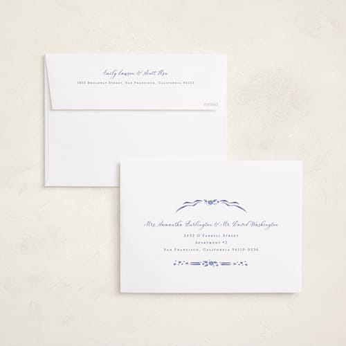 This is a blue joy holiday photo cards with standard by Lucrecia Caporale called cheerful frame printing on recycled smooth signature in grand
