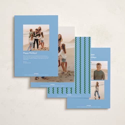 This is a elf holiday photo cards with standard by Pati Cascino called solo printing on signature in grand