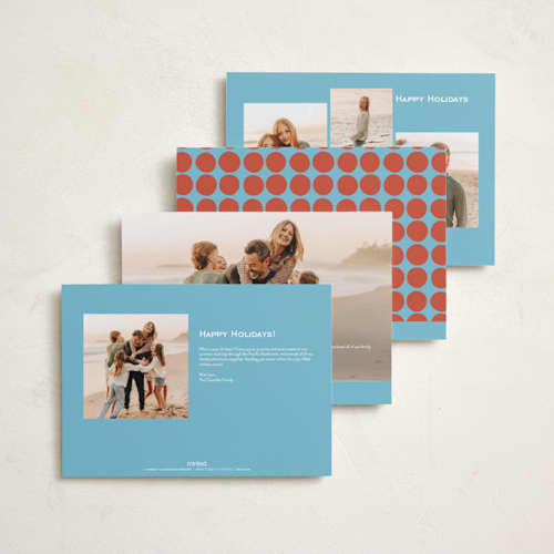 This is a cerulean holiday photo cards with standard by Kelly Watkins called fun times printing on signature in grand