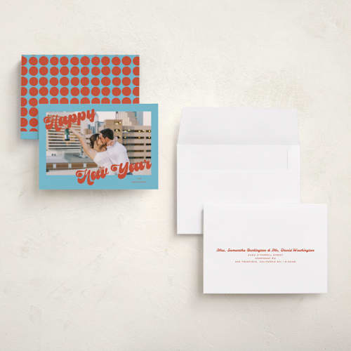 This is a cerulean holiday photo cards with standard by Kelly Watkins called fun times printing on signature in grand