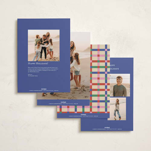 This is a gumdrops holiday photo cards with standard by Rachel Cassel called colorful joy printing on signature in grand