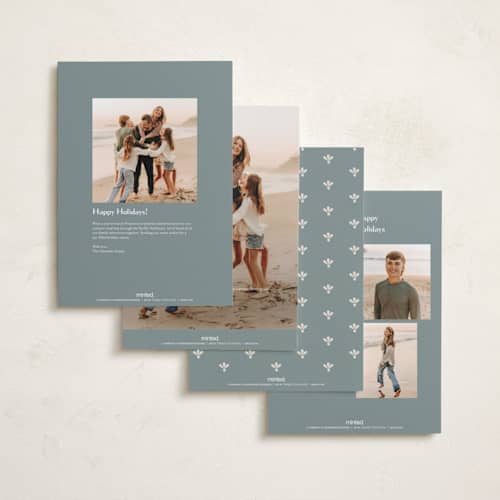 This is a pool holiday photo cards with standard by Chris Griffith called holiday band printing on signature in grand