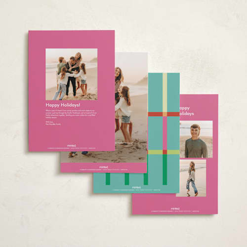 This is a gumdrop holiday photo cards with standard by Morgan Kendall called color coded printing on signature in grand