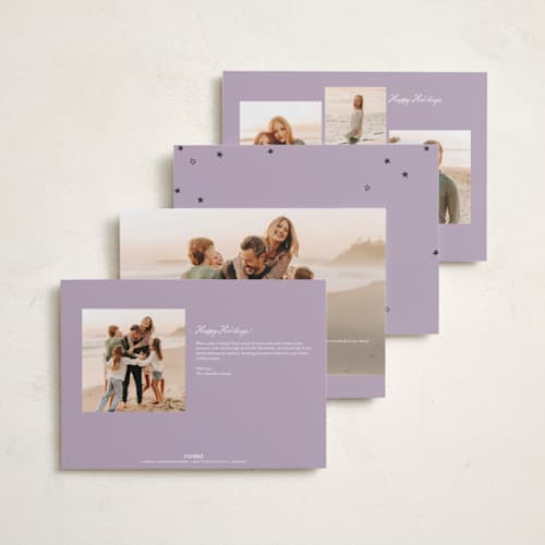This is a lily holiday photo cards with standard by Bailamor Design by CM called merry printing on signature in grand