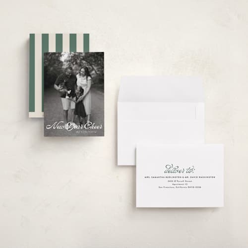 This is a snow holiday photo cards with standard by Tamara Hilje called recuerdos printing on recycled smooth signature in grand