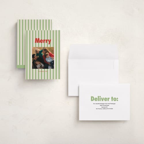This is a apple holiday photo cards with standard by Morgan Kendall called vintage prep printing on signature in grand