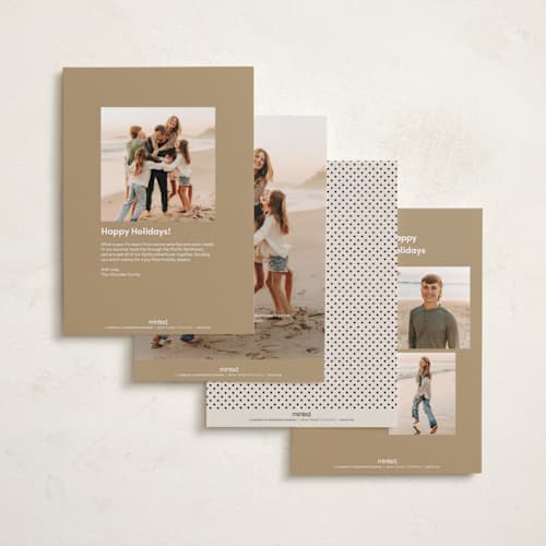 This is a ink holiday photo cards with standard by Pixel and Hank called in frame printing on signature in grand