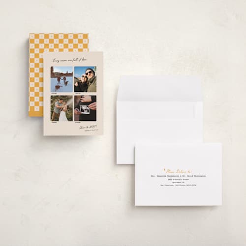 This is a eggnog holiday photo cards with standard by Mellary Bitner called every season printing on signature in grand