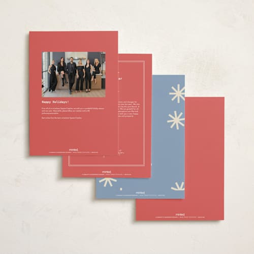 This is a berry tart holiday photo cards with standard by Carmia C. called monospace printing on signature in grand