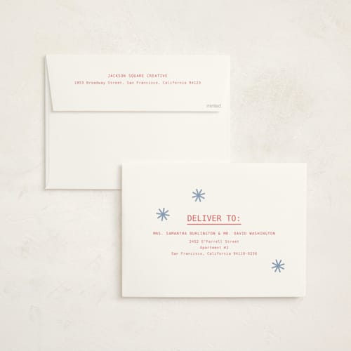 This is a berry tart holiday photo cards with standard by Carmia C. called monospace printing on signature in grand