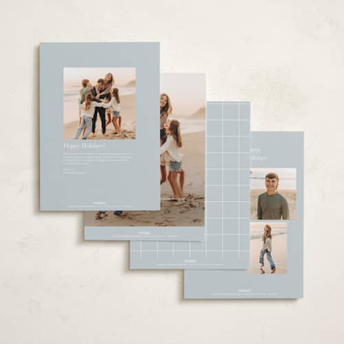 This is a ice holiday photo cards with standard by Owl and Toad called cheers to new printing on recycled smooth signature in grand