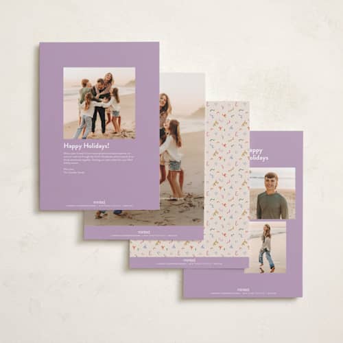 This is a pudding holiday photo cards with standard by Claudia Orengo called year gallery printing on recycled smooth signature in grand