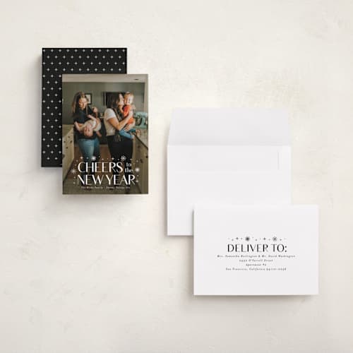 This is a alabaster holiday photo cards with standard by Susan Asbill called effervescent printing on recycled smooth signature in grand