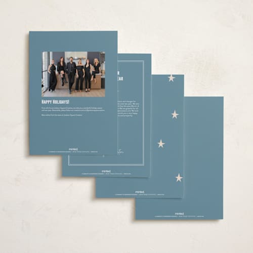 This is a sugar cookie holiday photo cards with standard by Pixel and Hank called a great year printing on signature in grand