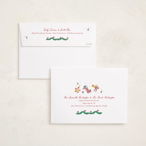 This is a cookie dough holiday photo cards with standard by Sarah Rosenthal called oh christmas tree printing on signature in grand