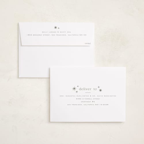 This is a snow holiday photo cards with standard by Wildfield Paper Co called twinkle! printing on recycled smooth signature in grand