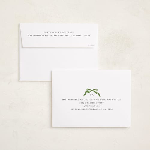 This is a pine holiday photo cards with standard by Pati Cascino called gibson printing on recycled smooth signature in grand