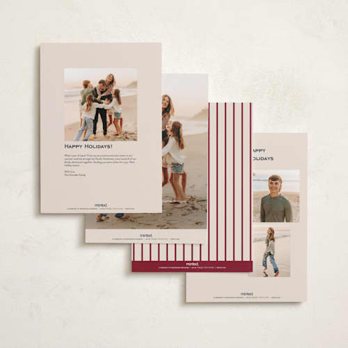 This is a eggnog holiday photo cards with standard by Creo Study called married and bright printing on signature in grand