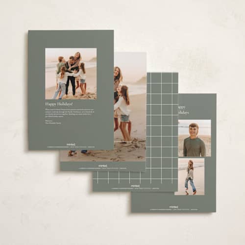 This is a tinsel holiday photo cards with standard by Adelyn T. called favourite moments printing on recycled smooth signature in grand