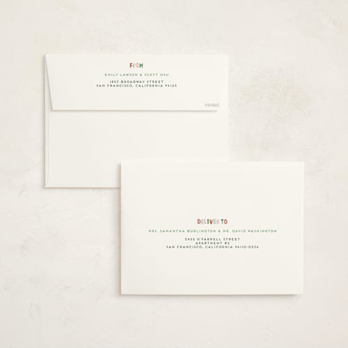 This is a cozy confetti holiday photo cards with standard by Alisa Galitsyna called confetti type party printing on signature in grand