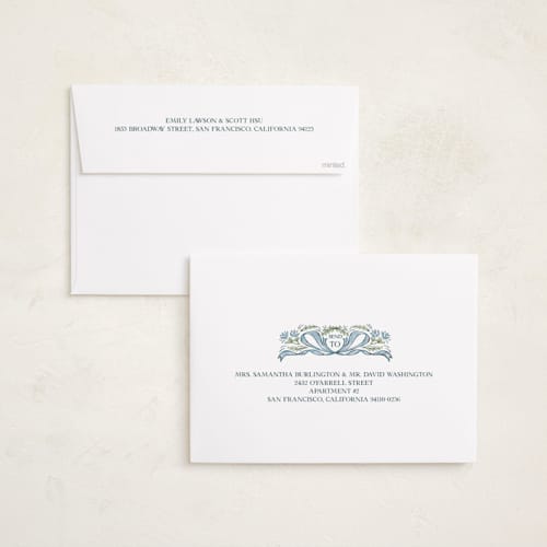 This is a blue jay holiday photo cards with standard by Paper Sun Studio called christmas gift printing on recycled smooth signature in grand