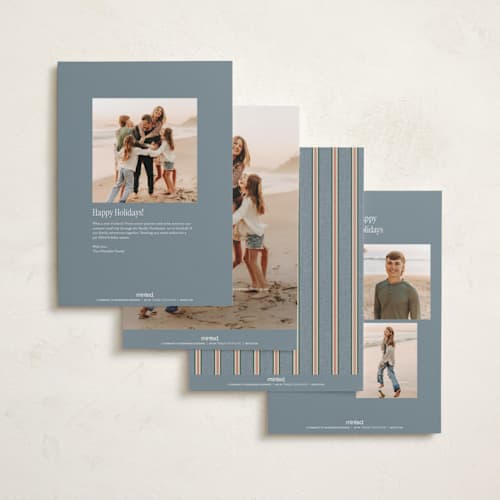 This is a pine holiday photo cards with standard by Amy Kross called atwood printing on signature in grand