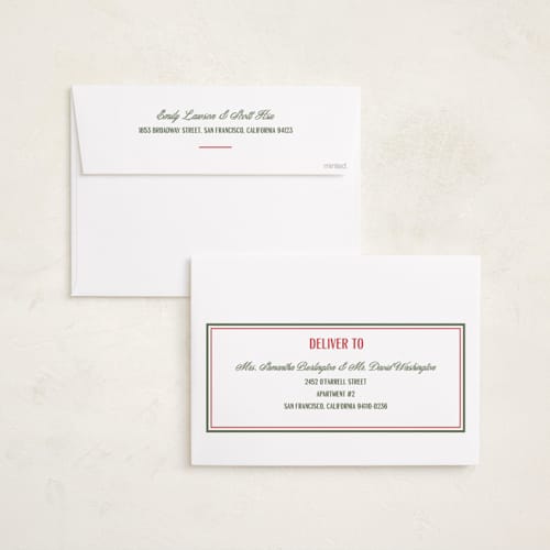 This is a stocking holiday photo cards with standard by Creo Study called simple frame printing on signature in grand