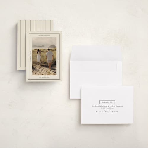 This is a ash holiday photo cards with standard by Ellen Schlegelmilch called nautical printing on signature in grand