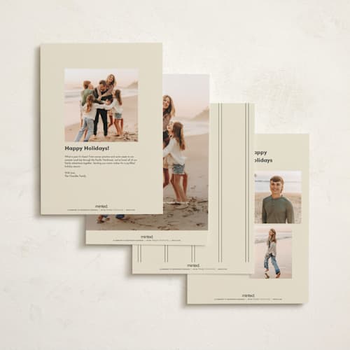 This is a vanilla holiday photo cards with standard by Baumbirdy called mod peace printing on signature in grand