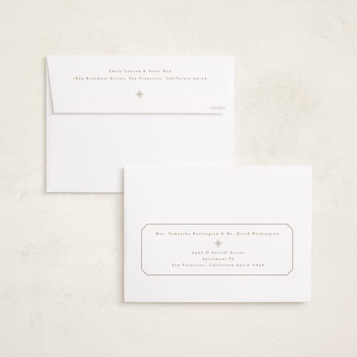 This is a vanilla holiday photo cards with standard by Claudia Orengo called photo album printing on recycled smooth signature in grand