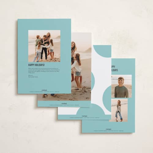 This is a icicle holiday photo cards with standard by Morgan Kendall called bold type printing on recycled smooth signature in grand