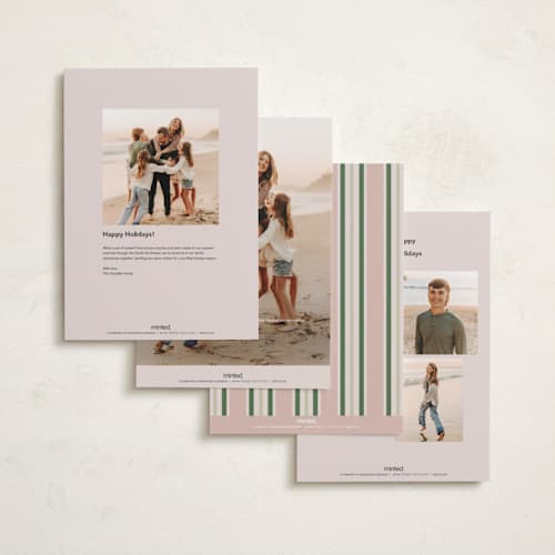 This is a sugar plum holiday photo cards with standard by Morgan Kendall called viewfinder printing on recycled smooth signature in grand